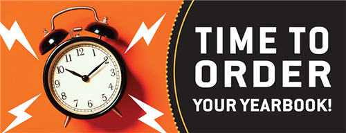 time to order your yearbook image with a clock